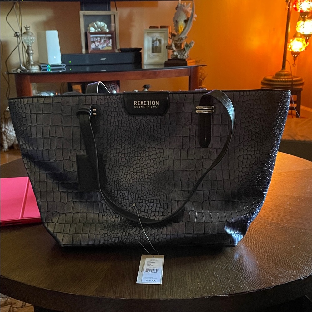 Kenneth Cole Reaction Dark Textured Handbag